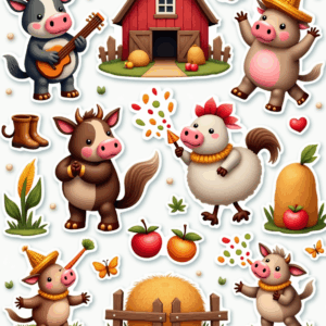 Kids Stickers - Sheet v5